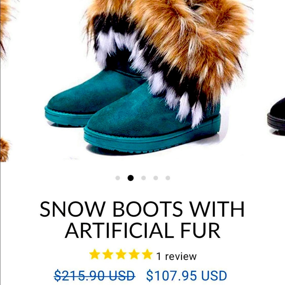 Snow boots with fur